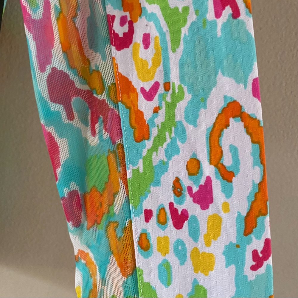 NWT IBKUL Women’s Tillie Seafoam Multi Mock Neck Long Sleeve Top Golf UPF SMALL - Picture 5 of 13